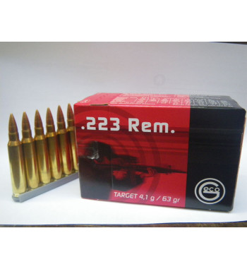 Munitions .223 REM. boîte de 50 - 63Gr